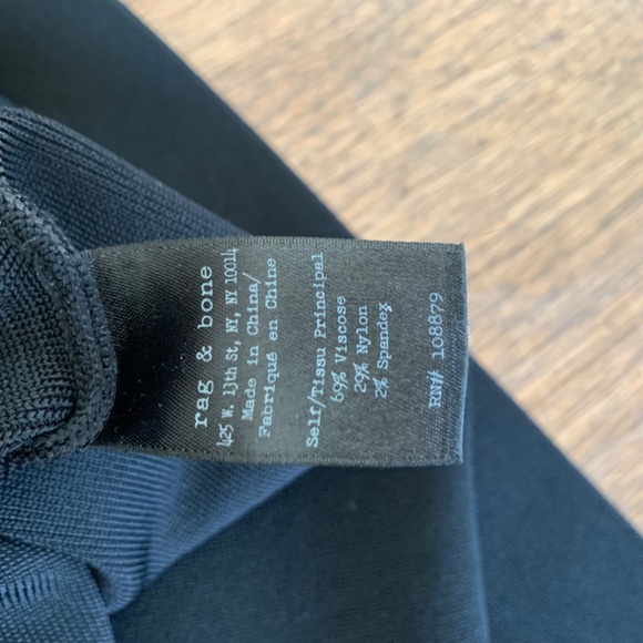 Rag & Bone Black Knit Short Sleeve Top (Size medium) | - Picture 6 of 7